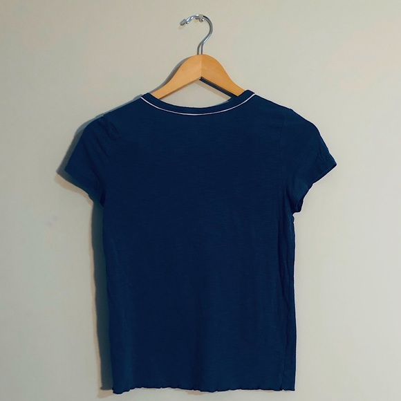⭐️5/$25 | AMERICAN EAGLE | Navy Blue Tee-shirt | Small - Picture 2 of 3
